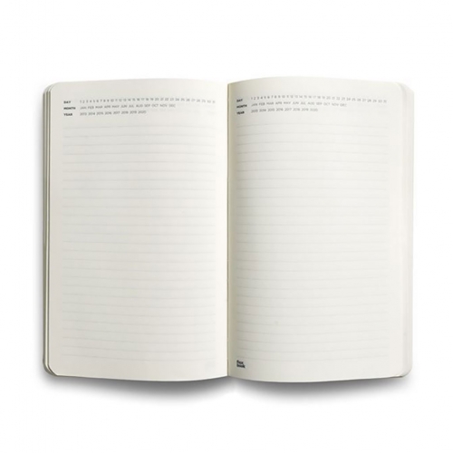 Flex Book Notebook Open Date Medium Çizgili Defter Siyah 1716