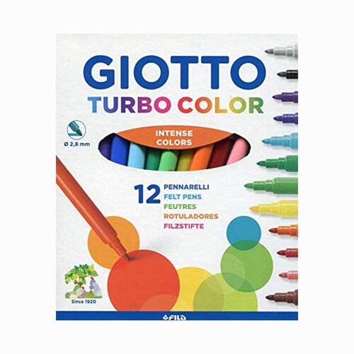 Giotto Turbo Color 12'li Keçeli Kalem Seti 1007