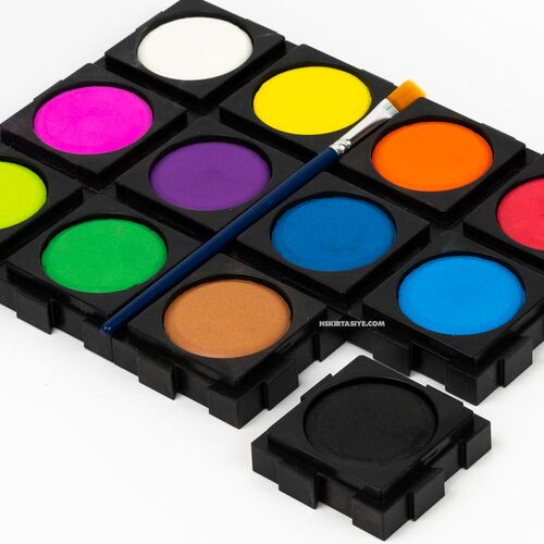 GIPTA 18 Renk Tak-Çıkar Tablet Suluboya (Fırça Hediyeli) K5040 1386