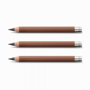 Graf von Faber Castell 3'lü Ideal Kurşun Kalem Yedeği Brown Magnum - 118655 - Thumbnail