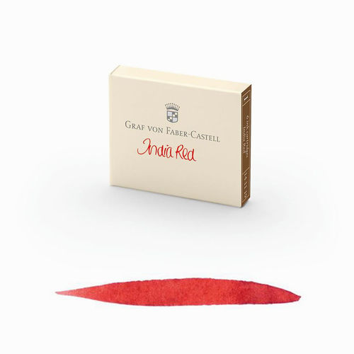 Graf von Faber Castell 6'lı Kartuş India Red 141119 1192