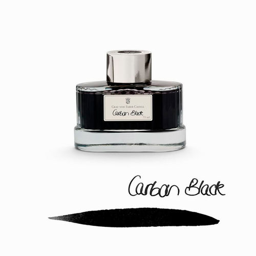 Graf von Faber Castell 75 ml Şişe Mürekkep Carbon Black 141000