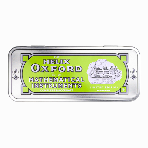Helix Oxford Metal Kutulu Cetvel & Pergel Seti Limited Edition Yeşil 3106