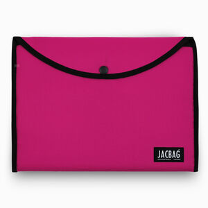 JACBAG Çıtçıtlı Folder Jac Electric Pink Jac-37 2766 - Thumbnail