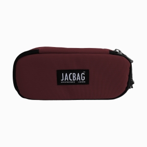 JACBAG Oval Jag Dark Garnet Kalem Çantası 7773 - Thumbnail