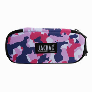 JACBAG Oval Jag Blue Pink Camouflage Kalem Çantası 7773 - Thumbnail