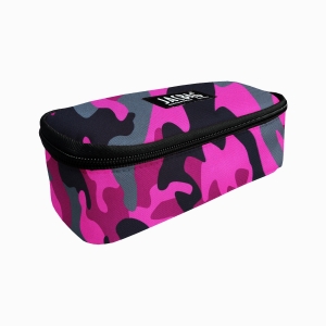 JACBAG Oval Jag Pink Camouflage Kalem Çantası 7773 - Thumbnail