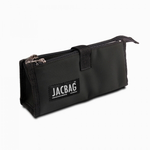 JACBAG Twin Jac Kalem Çantası Black 7766 - Thumbnail