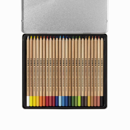 Lyra Rembrandt Polycolor Pencils Metal Kutulu 24 Renk Kuru Boya Kalem Seti 0311