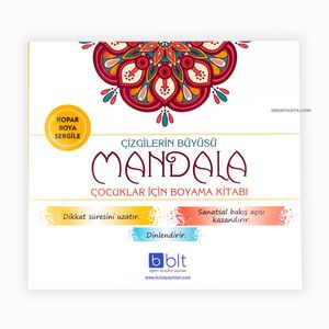 Mandala Çizgilerin Büyüsü Çocuklar İçin Boyama Kitabı 0279 - Thumbnail