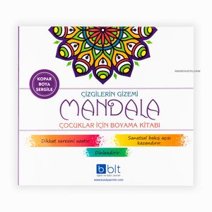 Mandala Çizgilerin Gizemi Çocuklar İçin Boyama Kitabı 0255 - Thumbnail