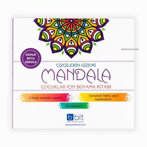Mandala Çizgilerin Gizemi Çocuklar İçin Boyama Kitabı 0255