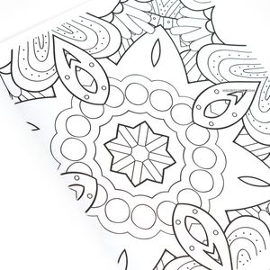Mandala Çizgilerin Gizemi Çocuklar İçin Boyama Kitabı 0255 - Thumbnail