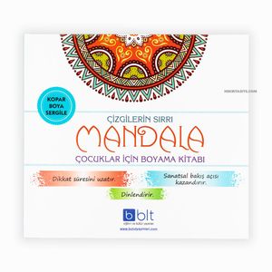 Mandala Çizgilerin Sırrı Çocuklar İçin Boyama Kitabı 0231 - Thumbnail
