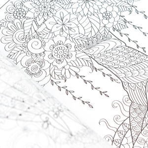 Mandala Coloring Yetişkinler için Boyama Kitabı Muhteşem Tasarımlar 3317 - Thumbnail