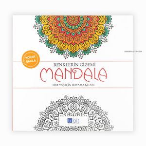 Mandala Renklerin Gizemi Her Yaş İçin Boyama Kitabı 1215 - Thumbnail