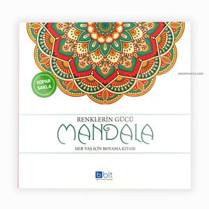 Mandala Renklerin Gücü Her Yaş İçin Boyama Kitabı 1222 - Thumbnail
