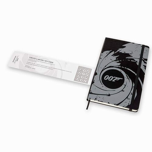 Moleskine James Bond Limited Edition - 007 Black 13x21cm Çizgili Defter 3838