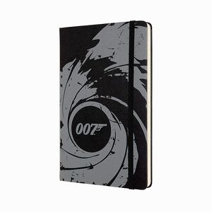 Moleskine James Bond Limited Edition - 007 Black 13x21cm Çizgili Defter 3838 - Thumbnail