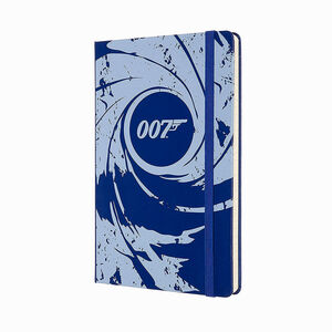 Moleskine James Bond Limited Edition - 007 Blue 13x21cm Çizgili Defter 3845 - Thumbnail