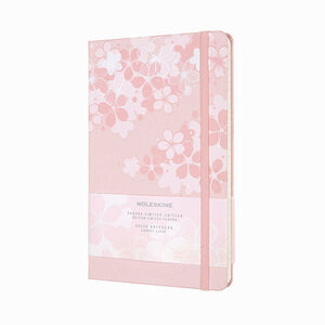 Moleskine Sakura Limited Edition 13x21cm Çizgili Defter Dark Pink 1298 - Thumbnail