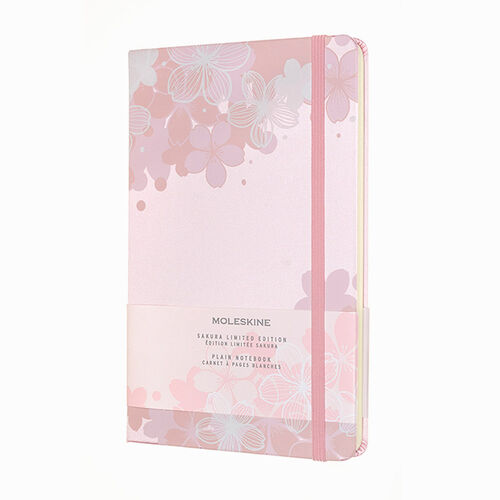 Moleskine Sakura Limited Edition 13x21cm Çizgisiz Defter Light Pink 1304