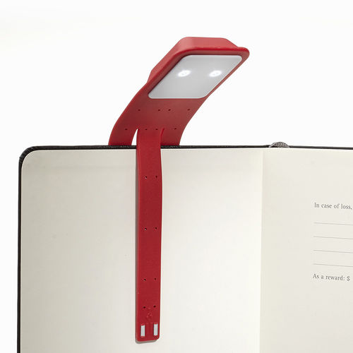 Moleskine USB Şarjlı LED Kitap Okuma Işığı Kırmızı 2500