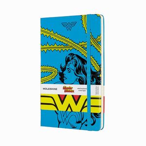Moleskine Wonder Woman Limited Edition - Cerulean Blue 13x21cm Çizgili Defter 0509 - Thumbnail
