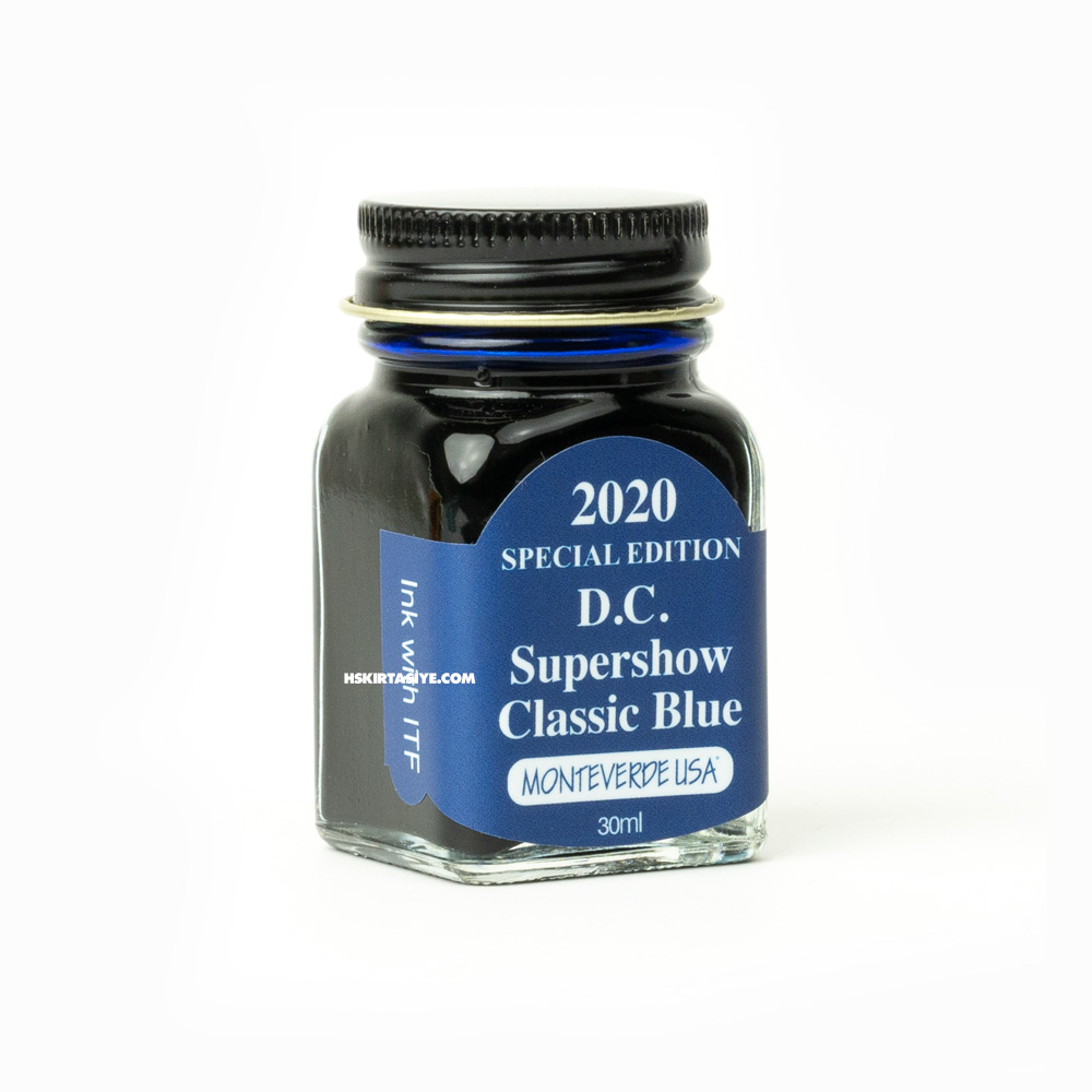 Monteverde 30 ml 2020 D.C. Supershow Classic Blue Special Edition Şişe Mürekkep 2295 - Thumbnail