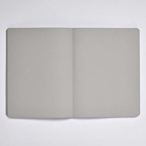 nuuna Çizgisiz Gri Defter NOT WHITE - GREY (A5 Premium kağıt - 176 sayfa) 54549