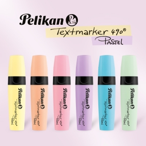 Pelikan Textmarker 490 Pastel İşaretleme Kalemi Pastel Pale Pink 7358 - Thumbnail