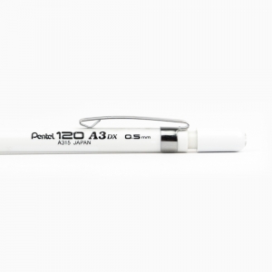 Pentel 120 A3DX 0.5 mm Mekanik Kurşun Kalem Beyaz A315-W 9463 - Thumbnail