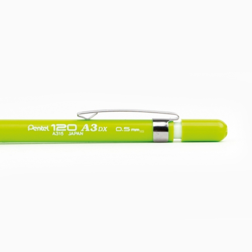 Pentel 120 A3DX 0.5 mm Mekanik Kurşun Kalem Neon Yeşil A315-K 9456