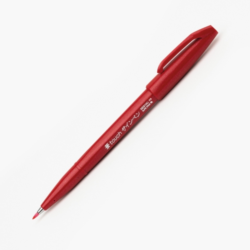 Pentel Touch Brush Pen Red 7069