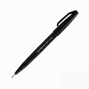 Pentel Brush Sign Pen Touch Black 7052 - Thumbnail