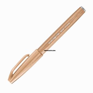 Pentel Brush Sign Pen Touch Pale Brown SES15C 5033 - Thumbnail