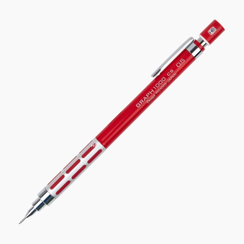 Pentel Graph 1000CS 0.5 mm Mekanik Kurşun Kalem Kırmızı