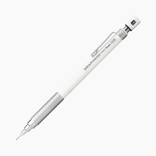 Pentel Graph 600 0.5 mm Mekanik Kurşun Kalem Beyaz PG605-WX 0170