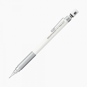 Pentel Graph 600 0.7 mm Mekanik Kurşun Kalem Beyaz PG607-WX 0224 - Thumbnail