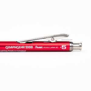 Pentel GraphGear 1000 0.5 mm Mekanik Kurşun Kalem PG1015C-BX Red 8128 - Thumbnail