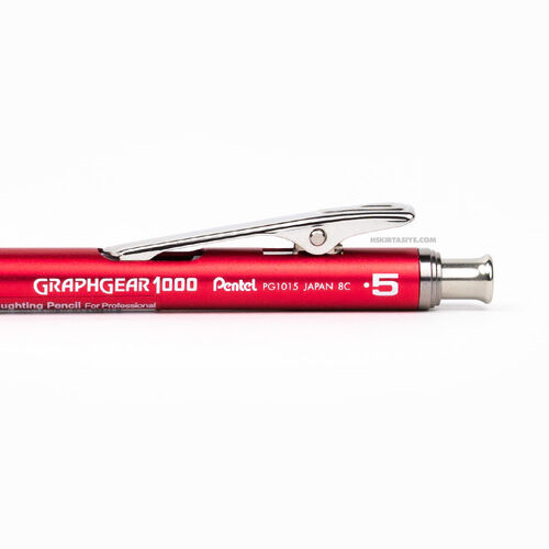 Pentel GraphGear 1000 0.5 mm Mekanik Kurşun Kalem PG1015C-BX Red 8128