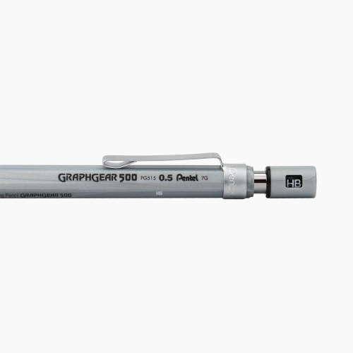 Pentel GraphGear 500 0.5 mm Mekanik Kurşun Kalem Gri PG515-A 3601