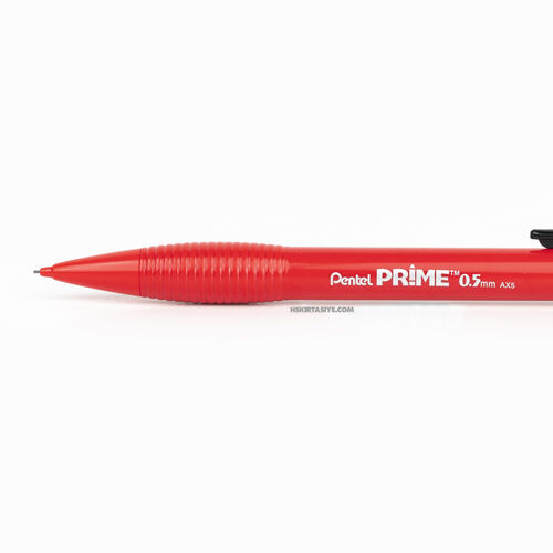 Pentel Prime AX5 0.5 mm Mekanik Kurşun Kalem Red AX5B 3030