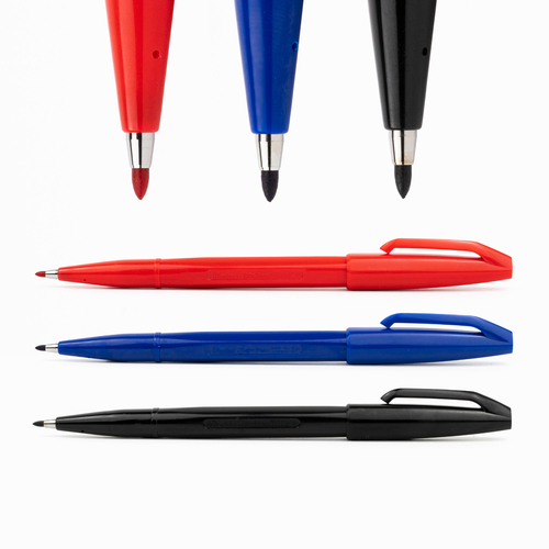 Pentel S520-B İmza Kalemi Kırmızı 0036