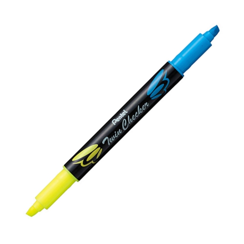 Pentel Twin Checker İşaretleme Kalemi Sarı/Mavi 3106