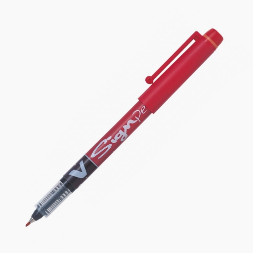 Pilot V Sign Pen 2.0 Fiber Uçlu İmza Kalemi Kırmızı 4661