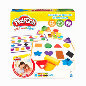 Play-Doh Renkleri ve Şekilleri Öğreniyorum Oun Hamuru ve Kalıpları B3404 5313 - Thumbnail