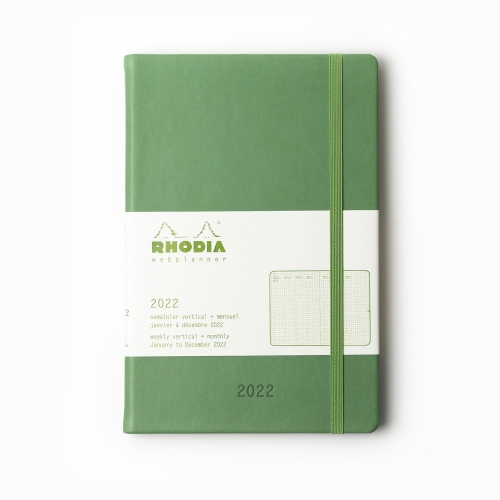 Rhodia 2022 Haftalık Ajanda Dikey Kullanım Yeşil 0914