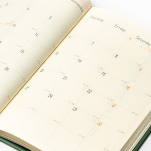 Rhodia 2022 Haftalık Ajanda Yatay Kullanım Siyah 9512 - Thumbnail