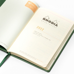 Rhodia 2022 Haftalık Ajanda Yatay Kullanım Turuncu 9529 - Thumbnail